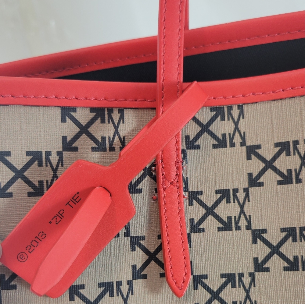 NEW! Off-White Day-Off 33 Monogram Arrows Logo Print Tote - Picture 16 of 17